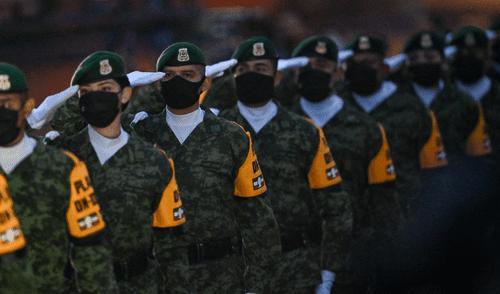 Cada 19 de febrero se celebra el Día del Ejército Mexicano. Foto: AFP Cada 19 de febrero se celebra el Día del Ejército Mexicano. Foto: AFP