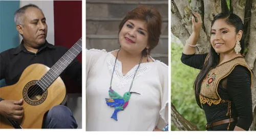 Concertista Hans Romaní junto a las intérpretes Carmen Gutiérrez y Yesenia Alanya. Foto: Composición La República.