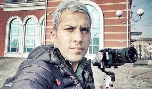 Alex Tienda viajó a Kiev hace unas semanas para registrar el conflicto entre Rusia y Ucrania. Foto: Instagram de Alex Tienda.