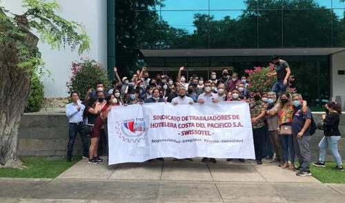 Los trabajadores solicitan a la gerencia del Swissotel conversar para poder llegar a un acuerdo. Foto: WhatApp LR