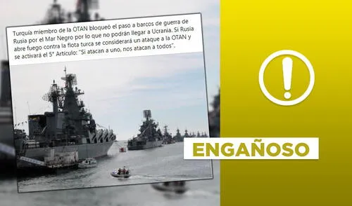 No, foto de buques no muestra un “bloqueo” de Turquía a embarcación rusa en 2022. Foto: composición. No, foto de buques no muestra un “bloqueo” de Turquía a embarcación rusa en 2022. Foto: composición.