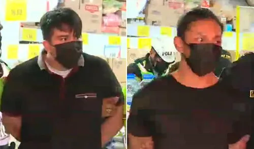 Los 2 delincuentes fueron identificados como Justin Vargas Cruz y Joseph Pullen Chamba, ambos de 19 años. Foto: Composición de La República / Captura de Latina.