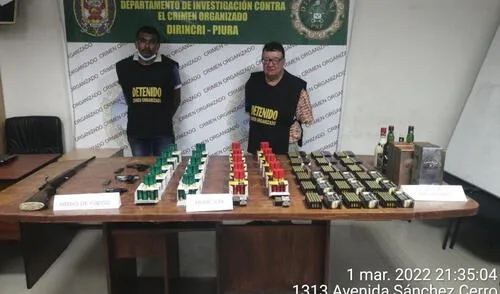 Los sujetos son investigados por tenencia ilegal de armas. Foto: PNP