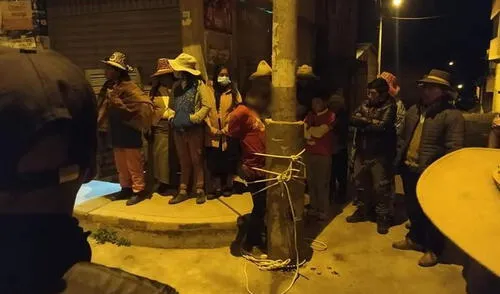 Ciudadanos lo liberaron luego de un escarmiento. Foto: El Reportero Chumbivilcas Cusco
