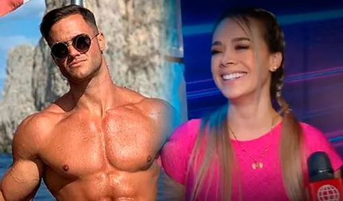 La expolicía Jossmery Toledo negó alguna relación con el 'Galáctico' de Esto es guerra. Foto: captura/América TV/Fabio Agostini/Instagram