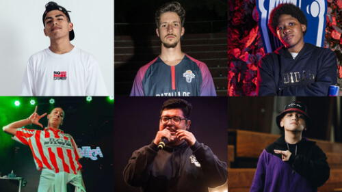 Litzen, Jesús LC, Marithea, Jaff, Fat Tony y Racso, líderes del ascenso a FMS. Foto: composición La República