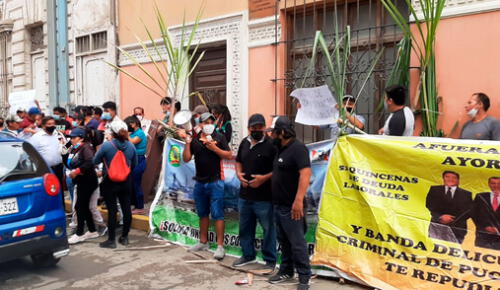 Buscan la restructuración de la empresa y el pago de salarios atrasados. Foto: Carlos Vásquez