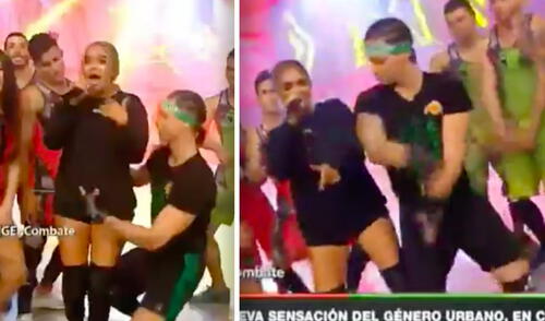 En el 2018, Karol G aún no había alcanzado la fama mundial y promocionó su concierto en Combate. Foto: composición LR/ATV En el 2018, Karol G aún no había alcanzado la fama mundial y promocionó su concierto en Combate. Foto: composición LR/ATV