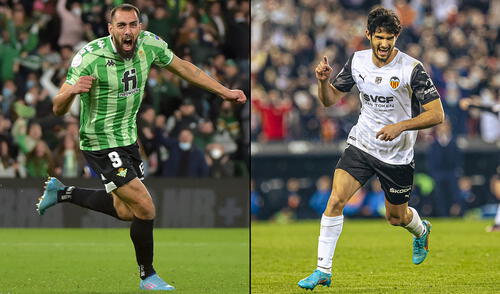Real Betis y Valencia se medirán por primera en una final de la Copa del Rey. Foto: composición de AFP