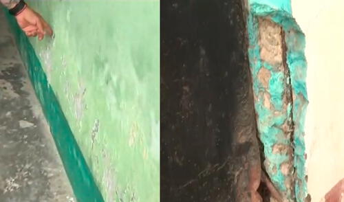 Colegio en Villa El Salvador se encuentra en pésimas condiciones. Foto: captura de Latina