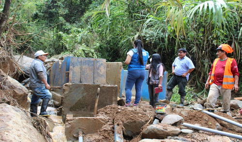 Sunass inpecciona desabastecimiento de agua en la sierra de Piura. Foto: Sunass