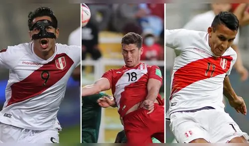 Entre Lapadula, Ormeño y Valera. Solo el delantero de Universitario ha podido anotar (3 goles). Foto: composición GLR