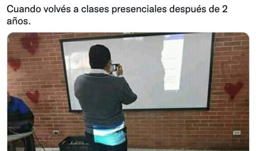 Pasar de la virtualidad a la presencialidad acarrea contradicciones varias que son graciosas. Foto: captura