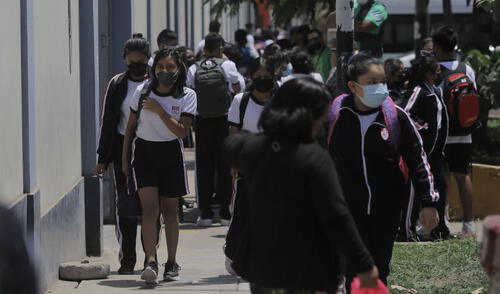 Los colegios ofrecen las modalidades presencial, semipresencial y virtual, durante el inicio del año escolar 2022. Foto: El peruano