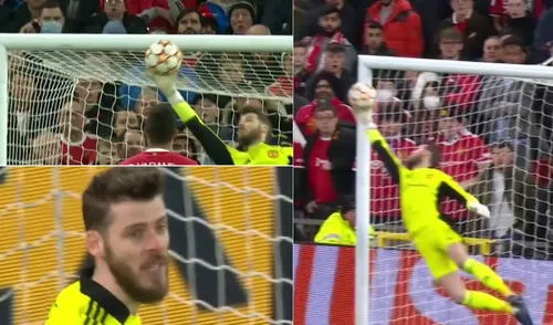 De Gea salvó al United del 1-0 del Atlético Madrid. Foto: composición ESPN De Gea salvó al United del 1-0 del Atlético Madrid. Foto: composición ESPN