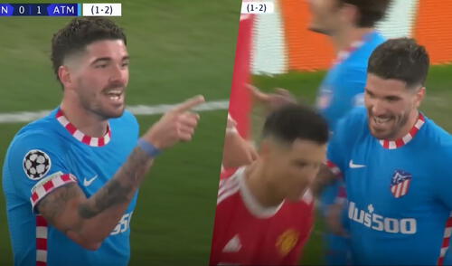 Rodrigo de Paul cometió falta contra Cristiano Ronaldo. Foto: composición GLR/captura ESPN