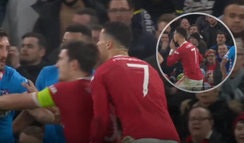 Maguire chancó a Cristiano. Foto: composición GLR