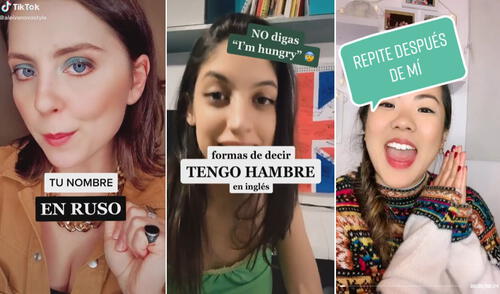¿Quieres aprender idiomas de manera rápida y sencilla? Sigue a estas cuentas en TikTok. Foto: captura de TikTok