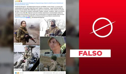 No, estas fotos no son de la “esposa del vicepresidente de Ucrania” y otras mujeres en 2022. Foto: Verificador