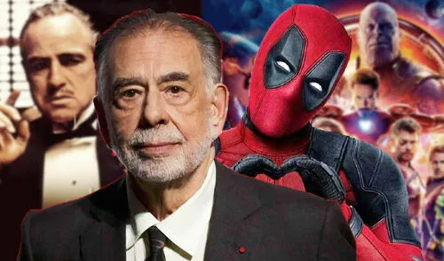 Francis Ford Coppola confiesa ser fanático de Deadpool. Foto: composición / Paramount Pictures / Marvel Studios