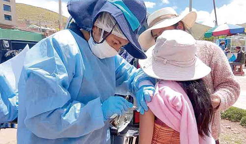 Vacunación. En Juliaca, la inmunización a menores es baja. Foto: La República