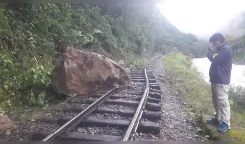 Cusco. Paso por línea férrea que conduce a Machupicchu fue restablecido. Foto: Indeci Cusco Cusco. Paso por línea férrea que conduce a Machupicchu fue restablecido. Foto: Indeci Cusco