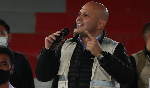 Alejandro Salas hizo un llamado a la calma y le recordó a la población que el “Gobierno tiene ganas de sentarse y de conversar”. Foto: PCM Alejandro Salas hizo un llamado a la calma y le recordó a la población que el “Gobierno tiene ganas de sentarse y de conversar”. Foto: PCM