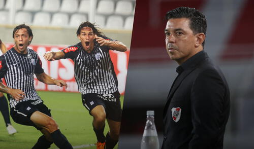 Alianza Lima chocará contra River Plate de Marcelo Gallardo en la Copa Libertadores 2022. Foto: composición GLR/EFE