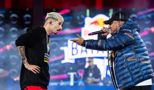 Aczino y Skone llegaron a la última final internacional. Aquella noche el mexicano se coronó bicampeón. Foto: Red Bull