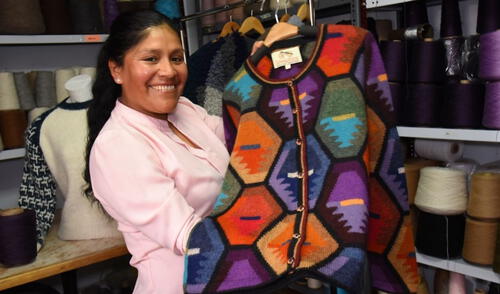 Maritza Pacori es una de las ganadoras del programa Turismo Bicentenario. Foto: Andina