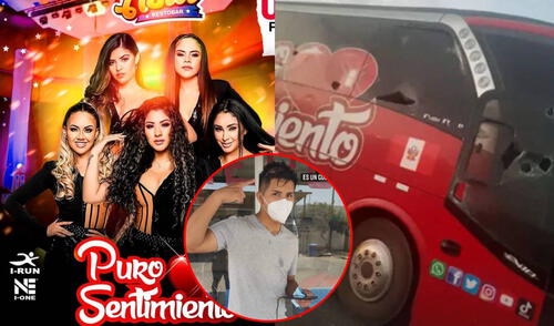 Edwin Cotto, músico de Puro Sentimiento, fue herido por manifestante en Ica. Foto: composición/ Instagram