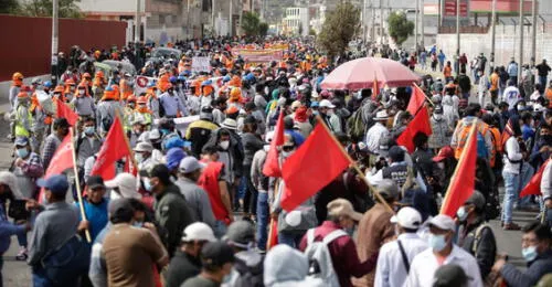 No se denunciaron daños a la propiedad pública y privada en protesta. Foto: Rodrigo Talavera/La Republica