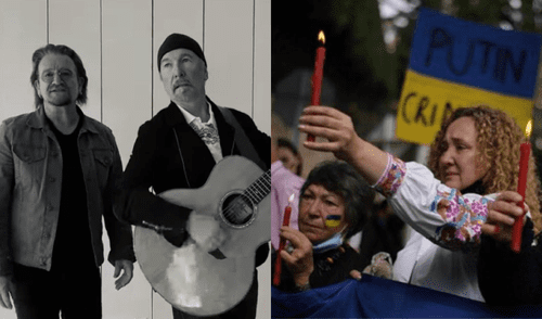 U2 lanza su nuevo tema “Walk On Ukraine” en conmemoración de las víctimas de la guerra. Foto: U2/Facebook, Caracol radio