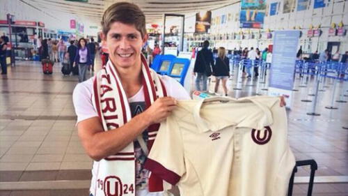 El delantero paraguayo llegó al cuadro crema tras jugar en la Segunda División de Chile. Foto: Universitario de Deportes El delantero paraguayo llegó al cuadro crema tras jugar en la Segunda División de Chile. Foto: Universitario de Deportes