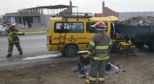 Accidente se produjo en el distrito de Guadalupe, provincia de Pacasmayo. Foto: captura video Kamila Tv