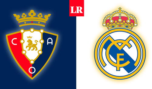 Osasuna y Real Madrid ocupan la novena y la primera casilla de LaLiga, respectivamente. Foto: composicón/La República