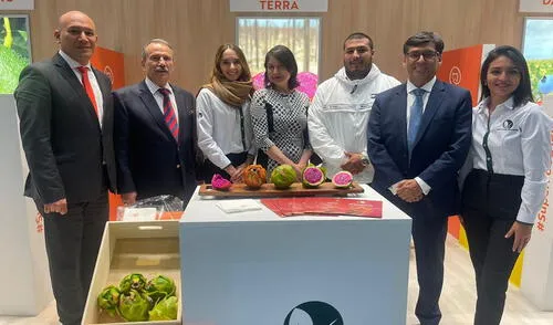La pitahaya american beauty fue presentada en la feria Fruit Logistica en Berlín. Foto: proyecto Terra