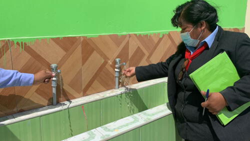 Los alumnos podrán seguir los protocolos sanitarios. Foto: UGEL Los alumnos podrán seguir los protocolos sanitarios. Foto: UGEL