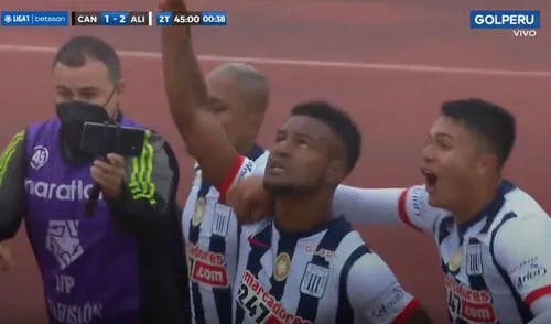 Aldair Rodríguez marcó el segundo tanto de Alianza Lima. Foto: captura GolPerú