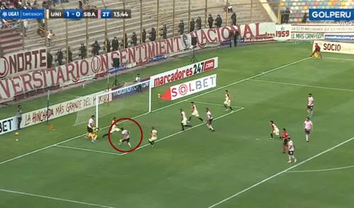 Jostin Alarcón puso la igualdad en el Monumental. Foto: Captura GolPerú Jostin Alarcón puso la igualdad en el Monumental. Foto: Captura GolPerú