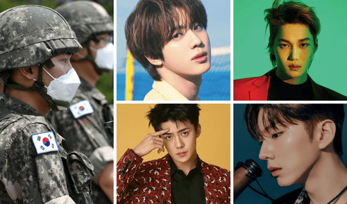 El servicio militar es un deber en Corea del Sur, los idols de K-pop tienen que cumplirla sin excepción. Foto composición: La República y Wikifandom. El servicio militar es un deber en Corea del Sur, los idols de K-pop tienen que cumplirla sin excepción. Foto composición: La República y Wikifandom.