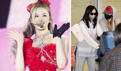 Sana guardará cuarentena. Las otras ocho integrantes de TWICE ya llegaron a Corea del Sur. Foto: JYPE/Newsen