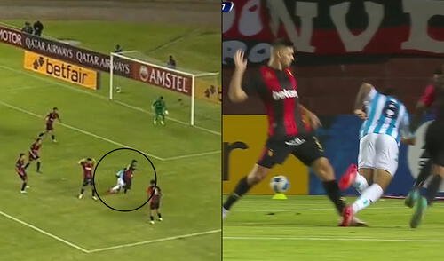 Melgar gana 1-0 a Racing al final del primer tiempo por Copa Sudamericana 2022. Foto: captura/composición de ESPN Melgar gana 1-0 a Racing al final del primer tiempo por Copa Sudamericana 2022. Foto: captura/composición de ESPN