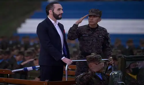 En El Salvador rige un régimen de excepción solicitado por Nayib Bukele. Foto: AFP