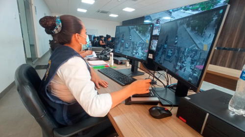 Centro de Operaciones de Seguridad Ciudadana de Jaén: Foto: MPJ. Centro de Operaciones de Seguridad Ciudadana de Jaén: Foto: MPJ.