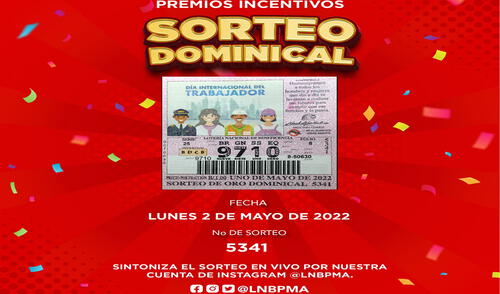 Lotería Nacional de Panamá: resultados de la lotería de hoy, 2 de mayo de 2022. Foto: Facebook/Lotería de Panamá