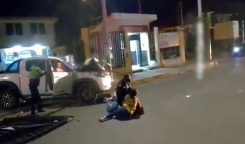 Agentes de la PNP capturaron a los sujetos. Foto: captura de Cajamarca Reporteros Agentes de la PNP capturaron a los sujetos. Foto: captura de Cajamarca Reporteros