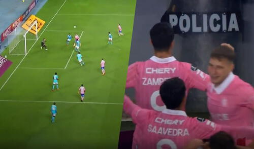 Fernando Zampedri marcó el empate contra Cristal. Foto: composición GLR/captura ESPN