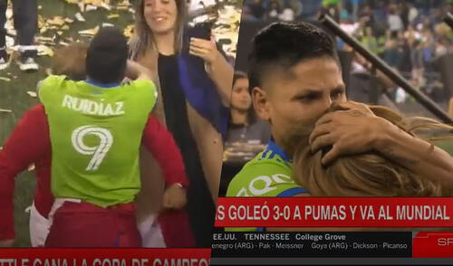 Ruidíaz se coronó campeón de la Concachampions con Seattle Sounders. Foto: composición GLR/captura ESPN
