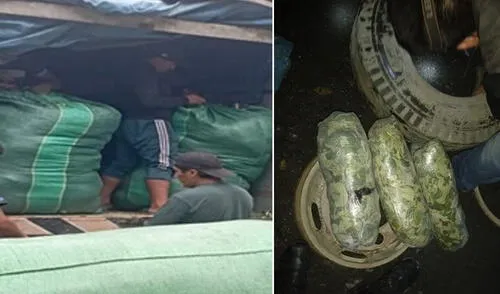 Hojas de coca fueron internadas en almacenes de Enaco. Foto: PNP Hojas de coca fueron internadas en almacenes de Enaco. Foto: PNP